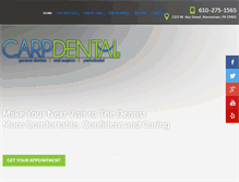 Tablet Screenshot of carpdental.com